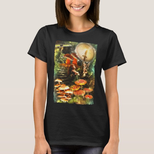Camiseta Mushroom Fairies Fantasy (Frente)