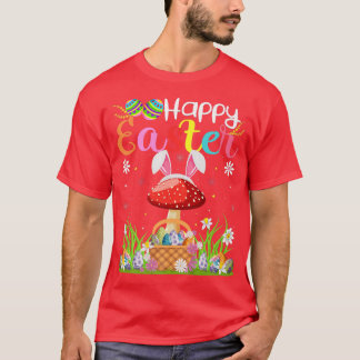 Camiseta Mushroom Fruit Bunny Egg Hunting Funny Mushroom Ha