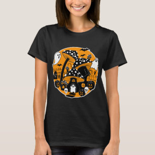 Camiseta Mushroom Halloween Spooky Fairy House