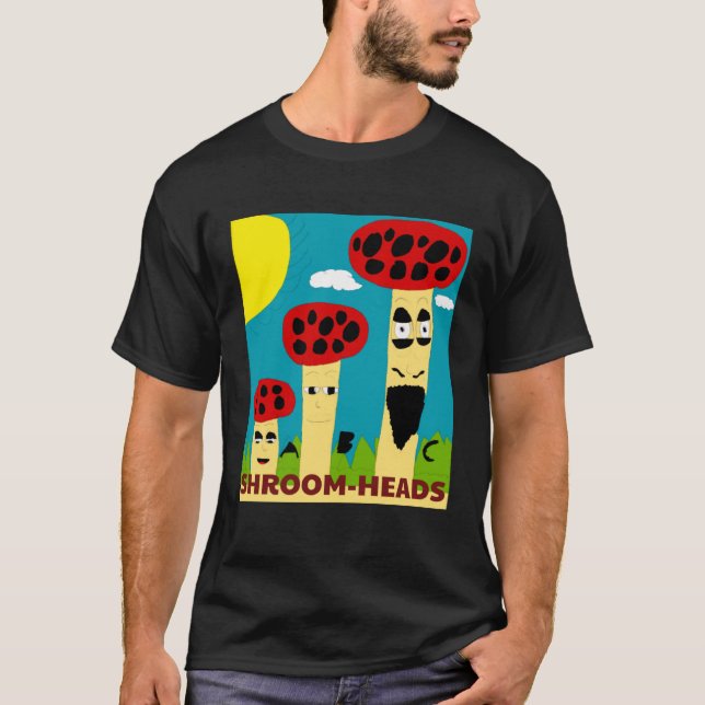 CAMISETA MUSHROOM HEADS (Frente)