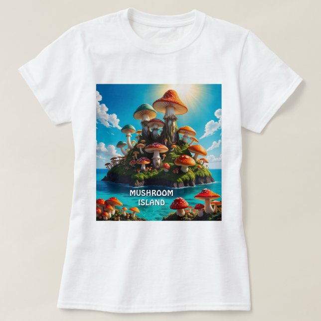 CAMISETA MUSHROOM ISALND T SHIRT (Frente do Design)