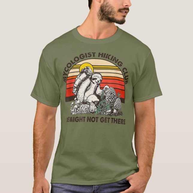 Camiseta Mushroom MyCologist Hiking Club Vintage (Frente)