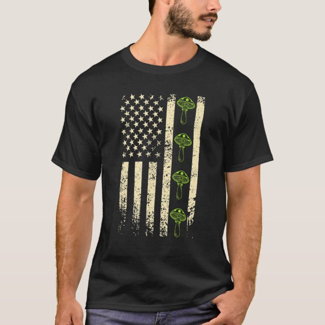 Camiseta Mushroom Picker Usa Mushroom 2 (Frente)