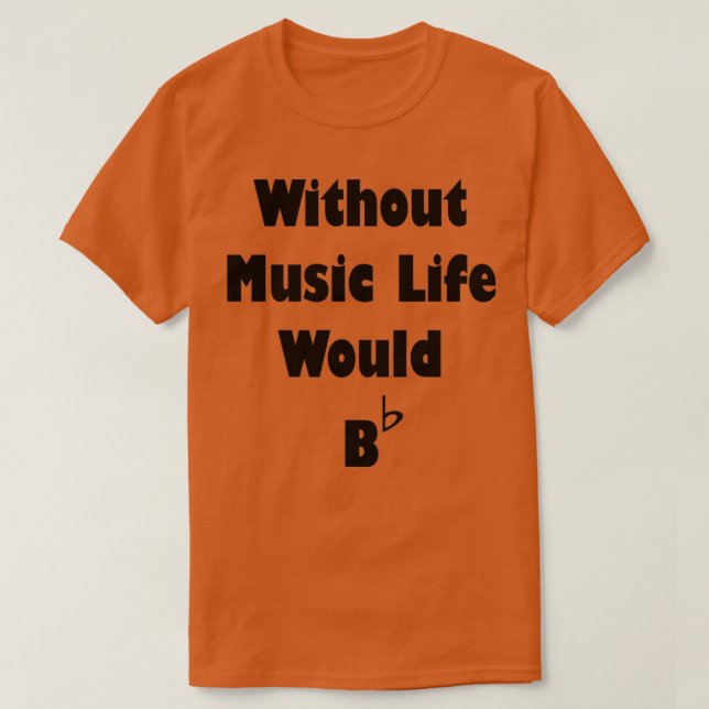 Camiseta Music B Flat  (Frente do Design)