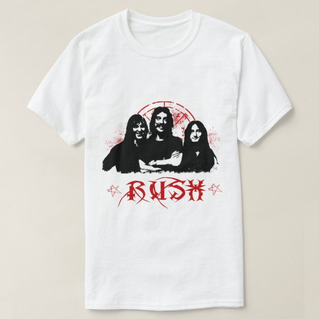 Camiseta Music Banda Rock Legend Rush (Frente do Design)