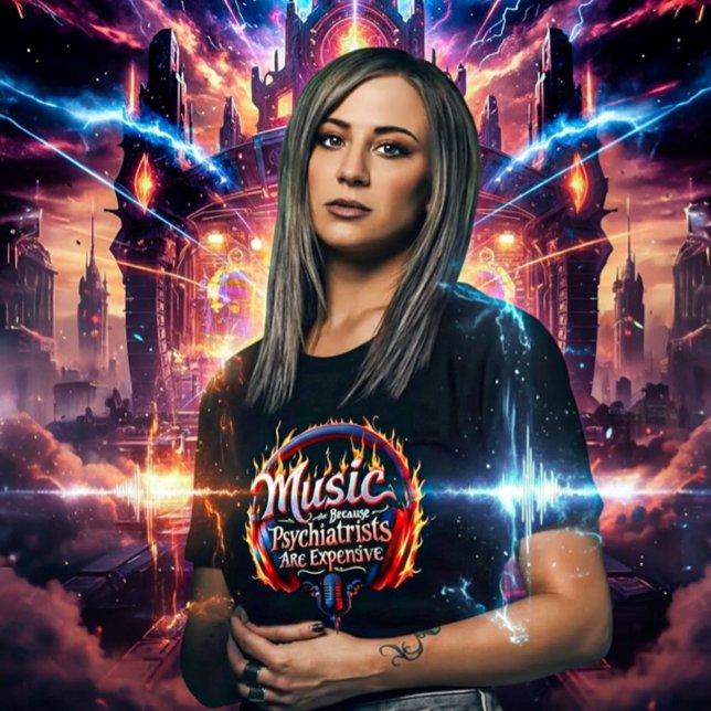 Camiseta Music Because Psychiatrists Are Expensive  (Criador carregado)