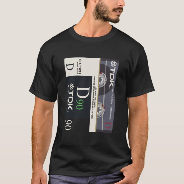 Camiseta Music Cassettes - TDK D90 Essential (Frente)