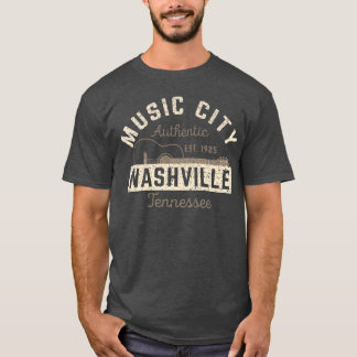 Camiseta Music City Nashvilleennessee Nashville Music Cit b