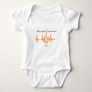 Camiseta MUSIC HEART BEAT Música batida do coração