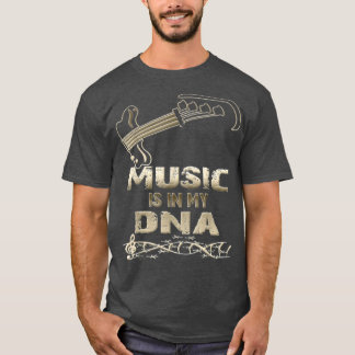Camiseta Music Is In My DNA Music Lover Bass Player