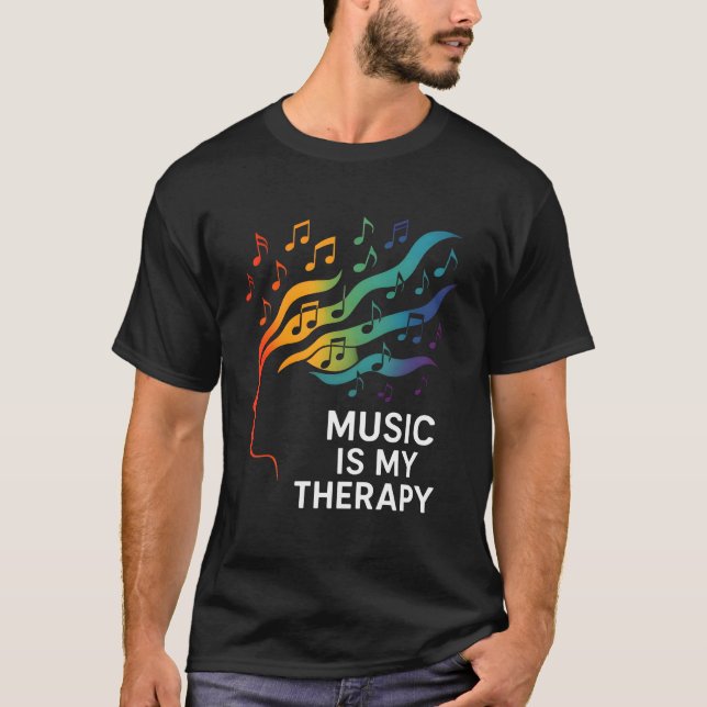 Camiseta Music Is My Therapy (Frente)