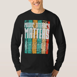 Camiseta Music Literacy Matters Vintage I Like to eat puppi