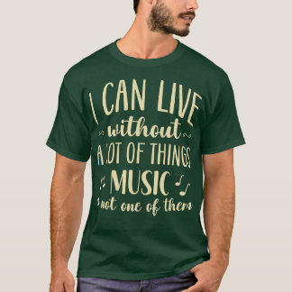 Camiseta Music Lover Não Convive Sem Música