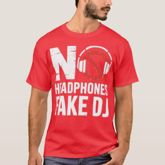 Camiseta Music Lover, Produtor DJ Engraçado Sem Fones de ou