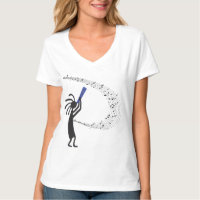 Music Notes Kokopelli Native American T Shirt