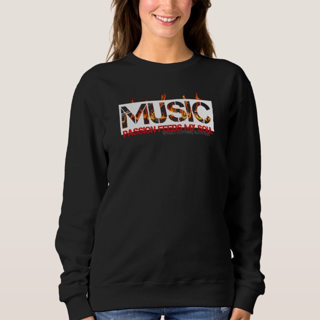 Camiseta Music Passion Feeds My Soul Short Sleeve (Frente)