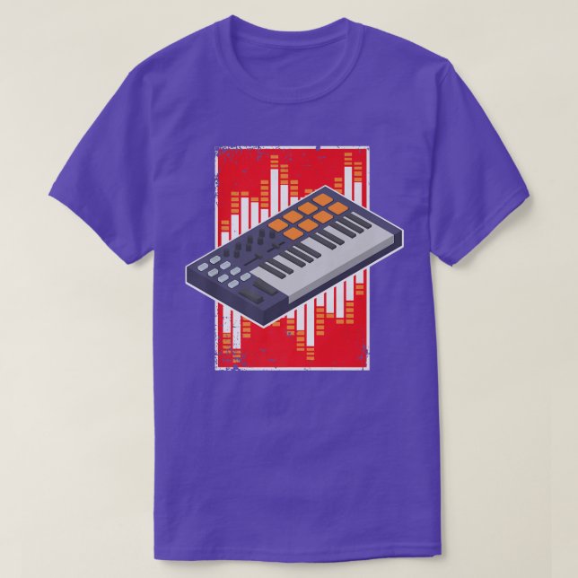Camiseta Music Producer And Beats From Synthesizer Or Beat  (Frente do Design)