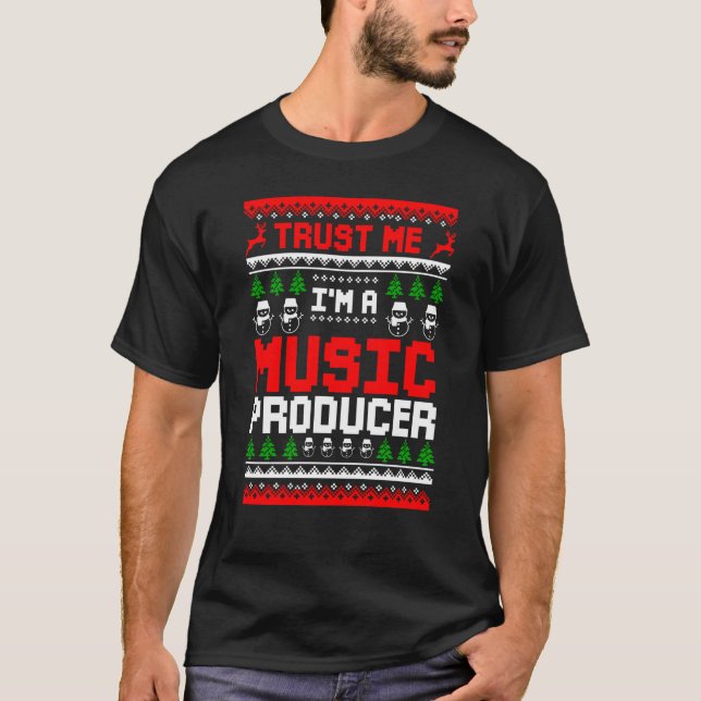 Camiseta Music Producer Chirstmas Composer Record Musician  (Frente)