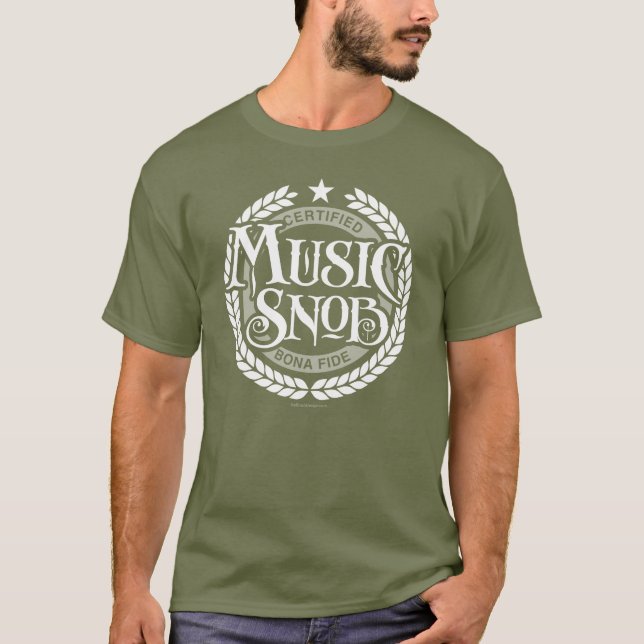 Camiseta Music Snob - amante de música engraçada (Frente)