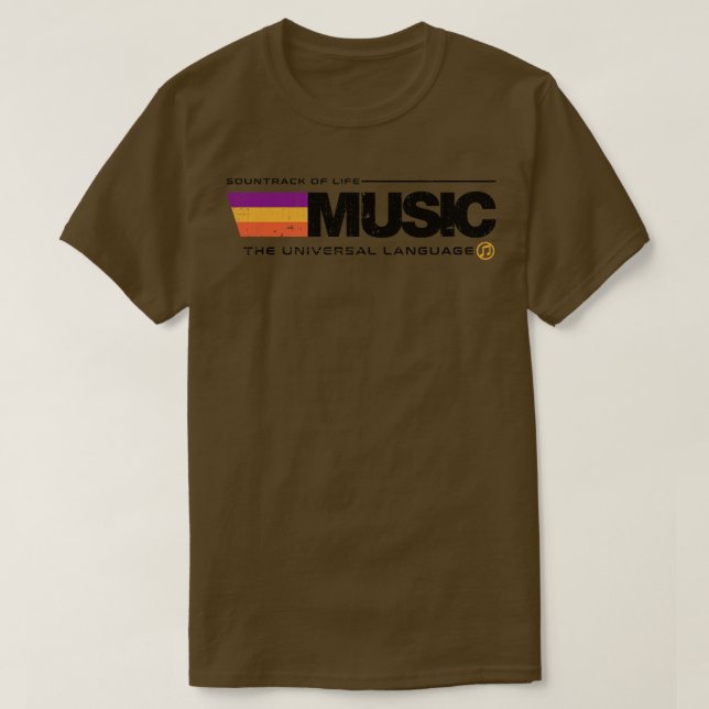 Camiseta Music Universal Language v2 (Frente do Design)