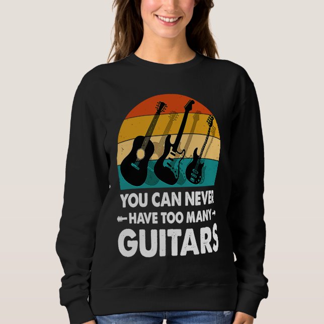 Camiseta music with guitars sunset vintage guitars (Frente)