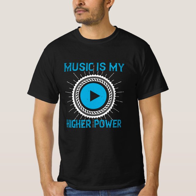 Camiseta Música - A Música É O Meu Poder De Mais alto (Frente)