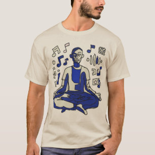 Camiseta Música Abstrata Neo-Expressionista Arte Design