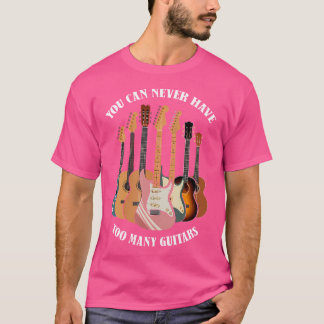 Camiseta Música Acústica Elétrica De Violão Amplia Roupa Un