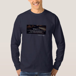 Camiseta "Música... ajudará" citação de Dietrich Bonhoe