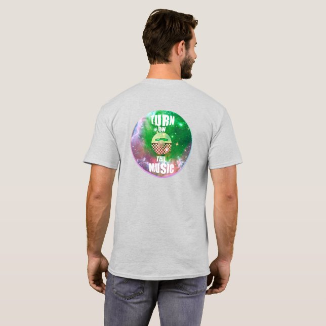 Camiseta Música ao vivo (Parte Traseira Completa)