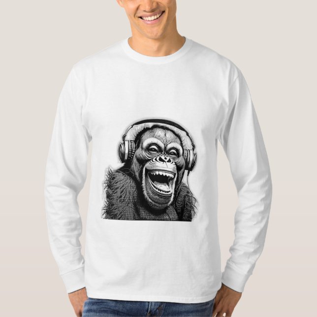 Camiseta Música Ape Long Sleeve Sweshirt (Frente)