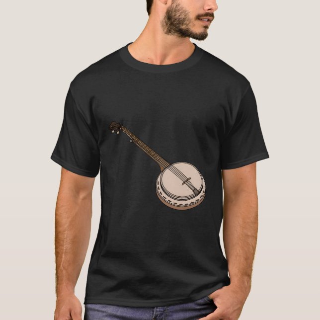 Camiseta Música Banjo Country (Frente)