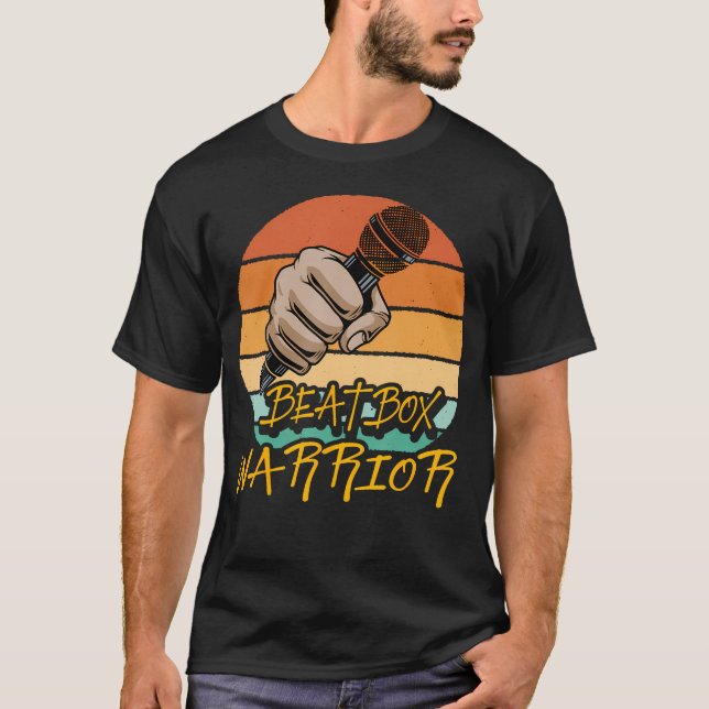 Camiseta Música Beatbox Old School Rap Microfone Beatboxer (Frente)