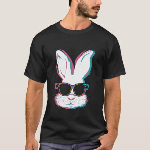 Camiseta Música Bunny Trippy Vaporwave Páscoa Techno Rave E