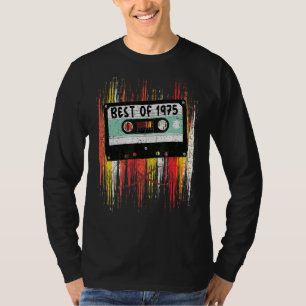 Camiseta Música Cassete Melhor Do Nascer De Aniversário De 