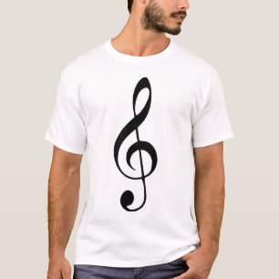 Camiseta música chave do violino