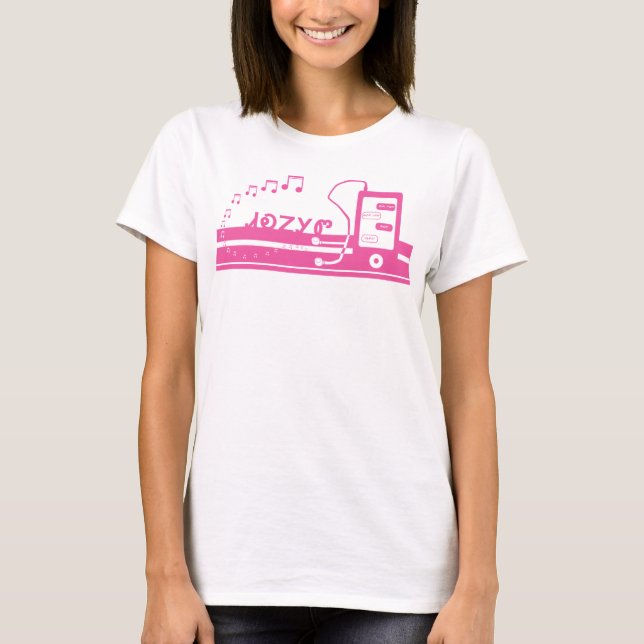 Camiseta Música Cherokee cor-de-rosa (Frente)