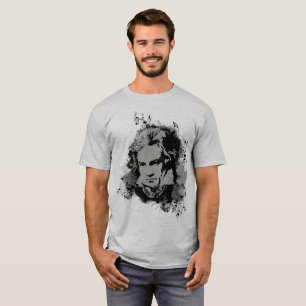 Camiseta Música clássica de Beethoven do compositor alemão