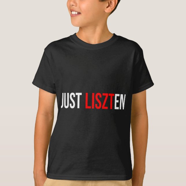 Camiseta Música clássica Franz Liszt Piano (Frente)