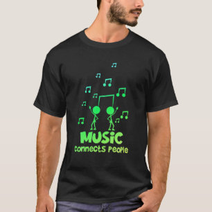 Camiseta Música Conecta o Pessoas Musical Music Lover