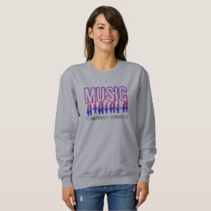 Camiseta Música Conecta Pessoas Camisola de mulheres