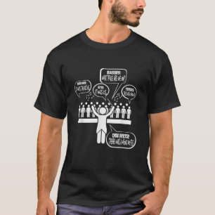 Camiseta Música Coral Cantando Membros Dando Engraçada Chri