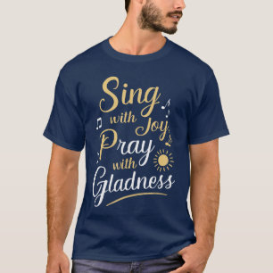 Camiseta Música coral Canto religioso Música baseada na fé