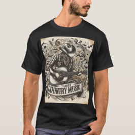 Camiseta Música country.