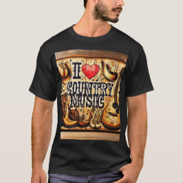 Camiseta Música country.