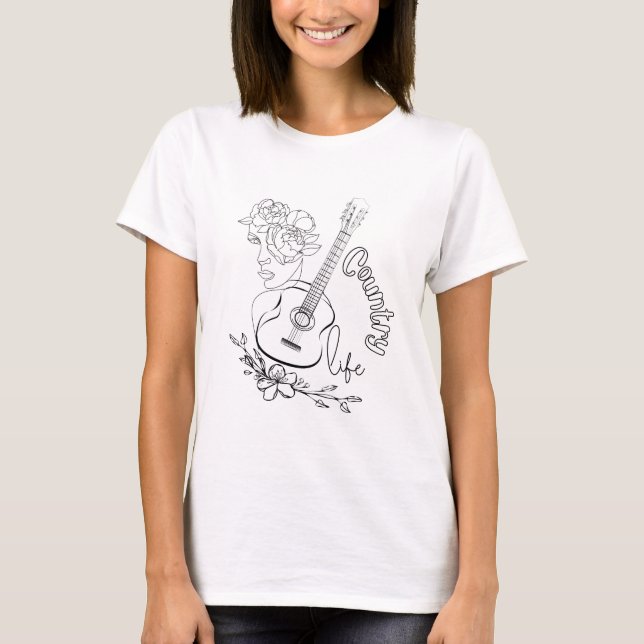 Camiseta Música country (Frente)