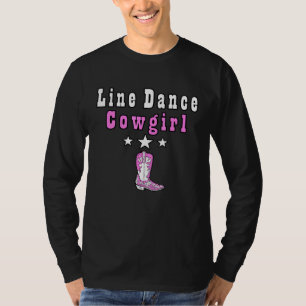 Camiseta Música country da Line Dance Cowgirl