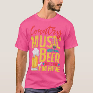 Camiseta música country e amantes de cerveja de Design