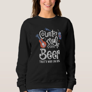 Camiseta Música country e cerveja É por isso que estou aqui