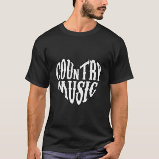Camiseta Música Country Eu Amo Country